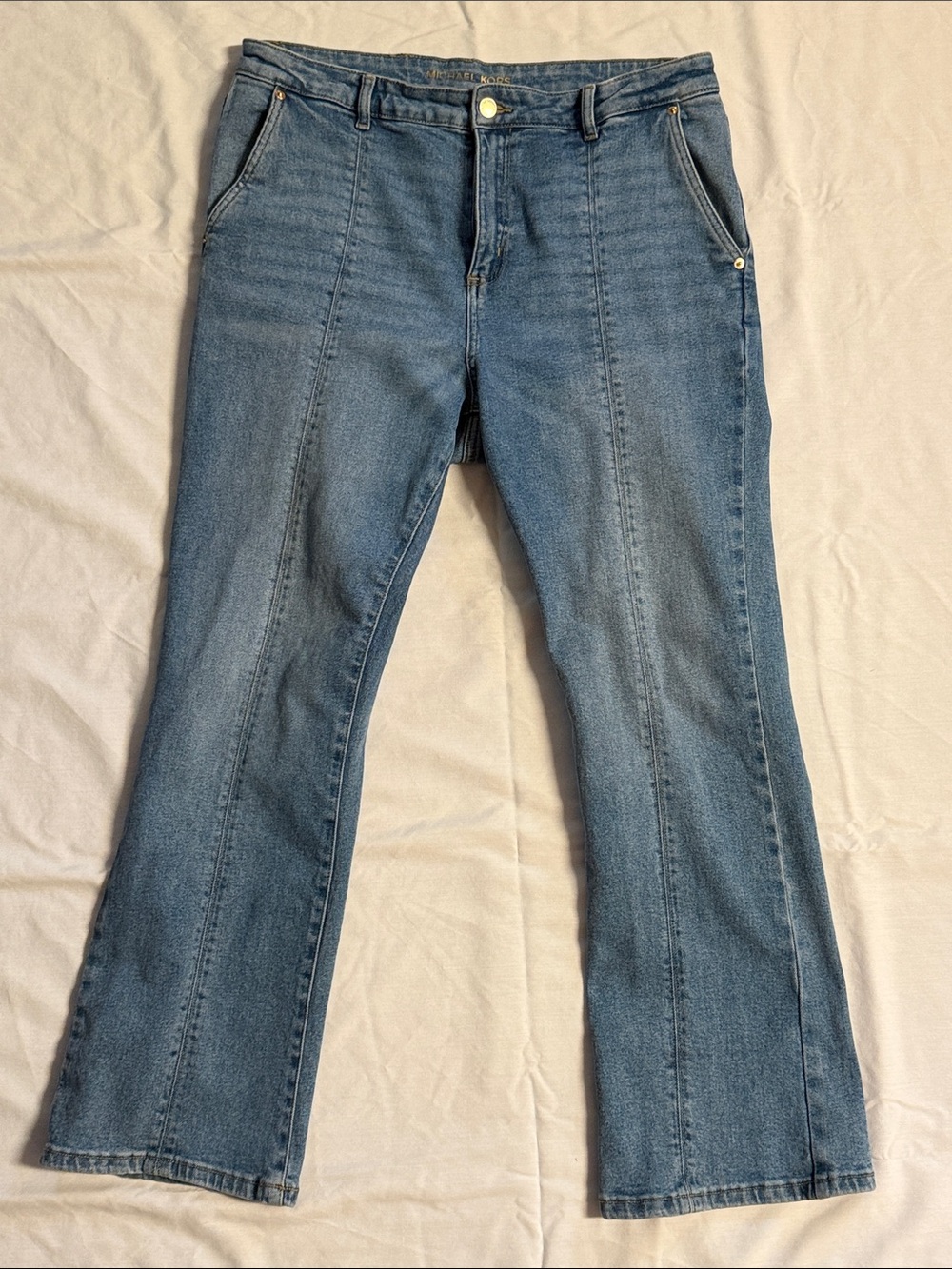 Michael Kors Classic Blue Bootcut Jeans